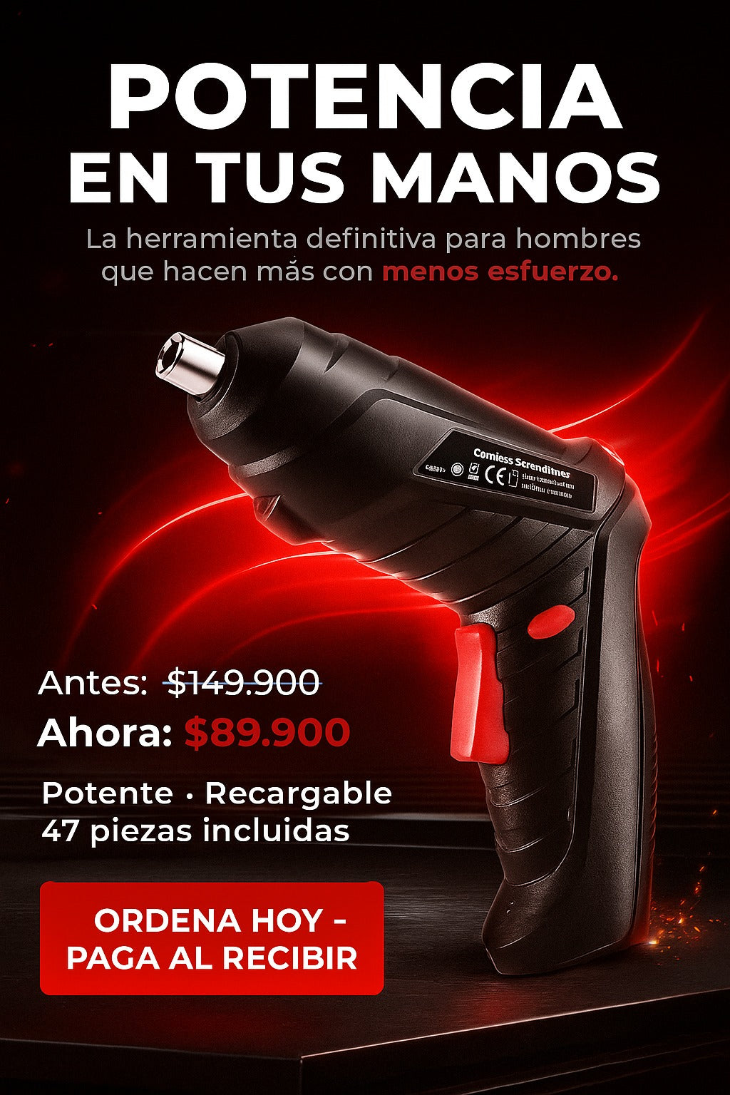 Juego Herramienta Luz Led