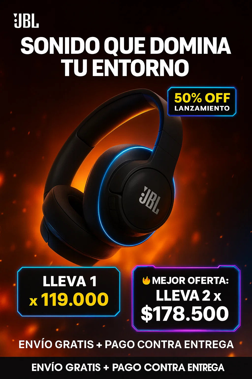 Audífonos Diadema JBL Tune 770 NC