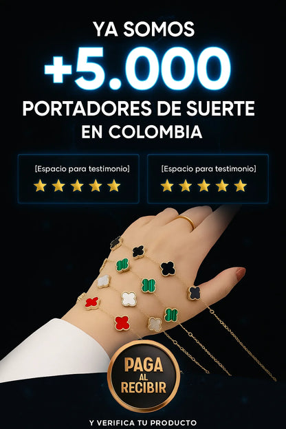 Pulsera Trebol Van Cleef +CAJAREGA💎