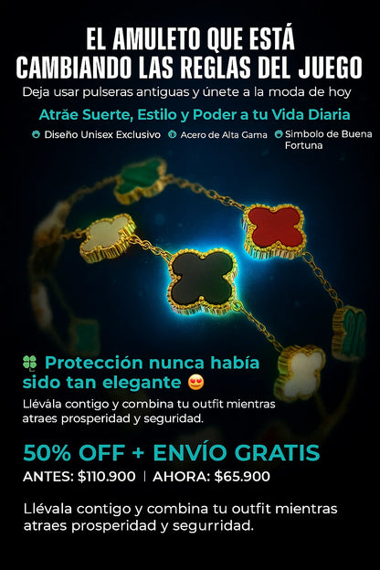 Pulsera Trebol Van Cleef +CAJAREGA💎