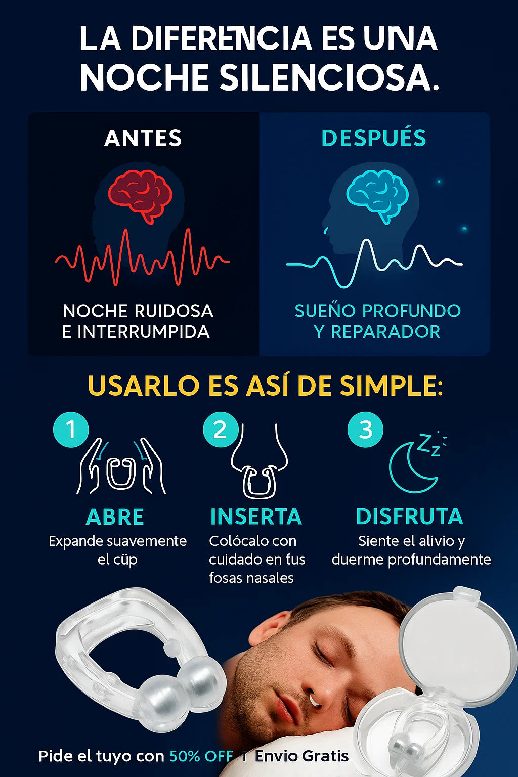 Antironquidos sueños plácidos